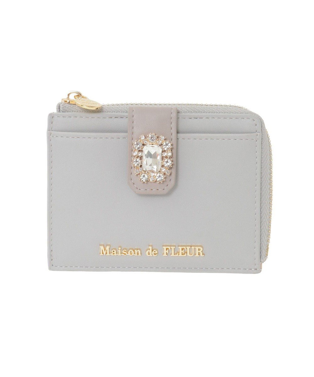 Maison de FLEUR 配色ビジューフラグメントケース 