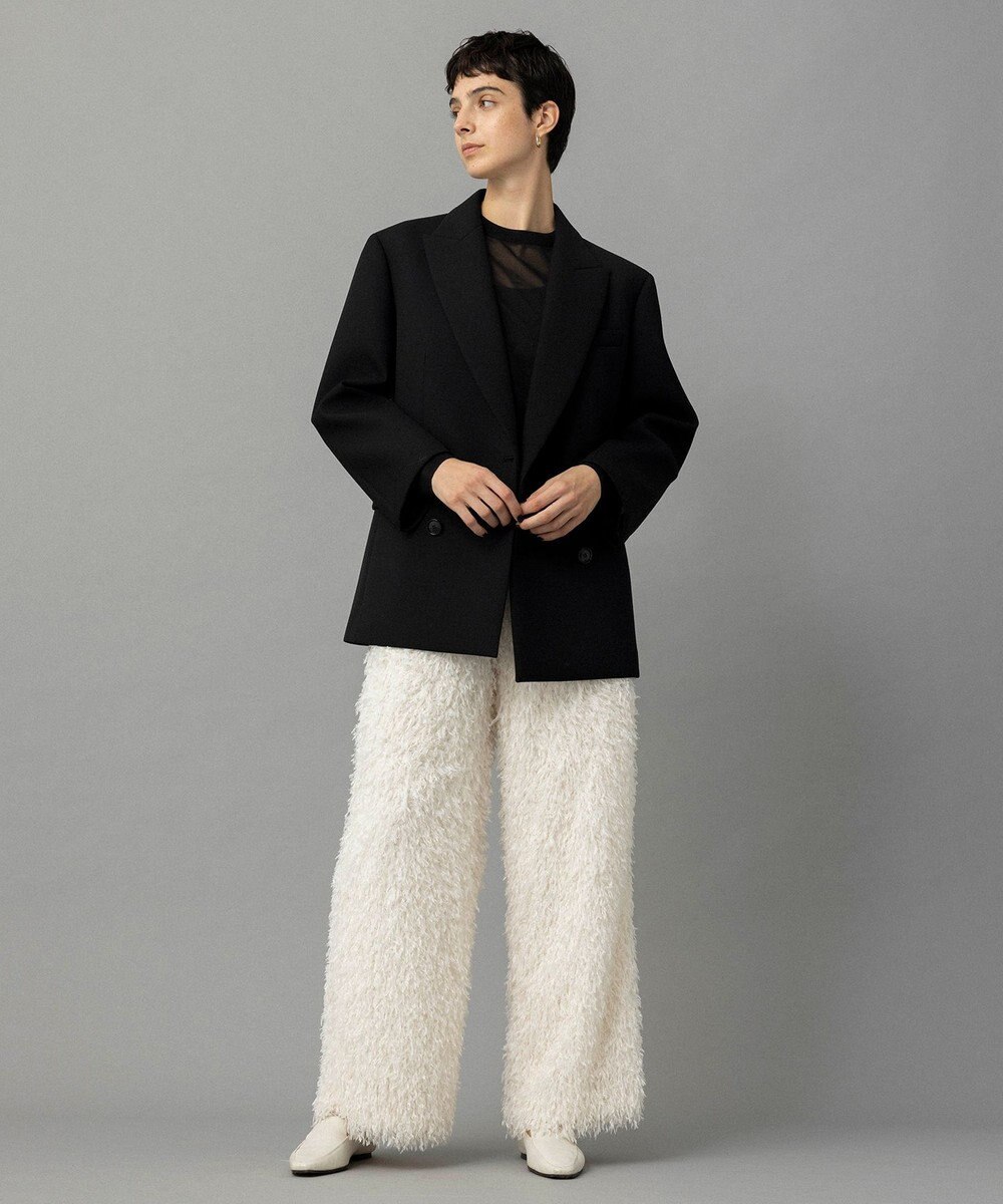 NAVE 【Nave・洗える】フェザーフリンジ イージーパンツ 