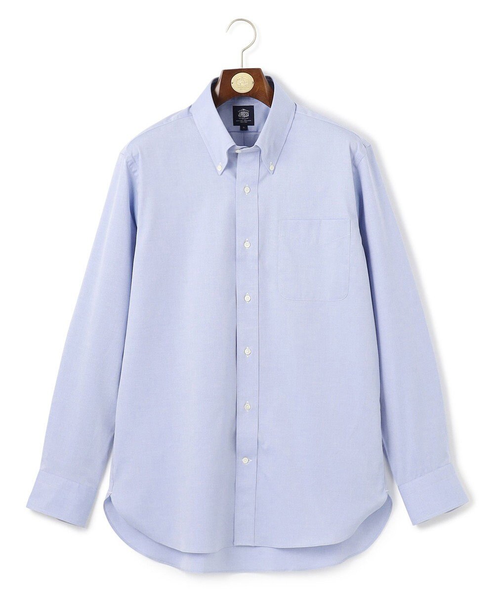 J.PRESS MEN 【KING SIZE】【PREMIUM PLEATS / 形態安定】ピンオックス ドレスシャツ / B.D. 