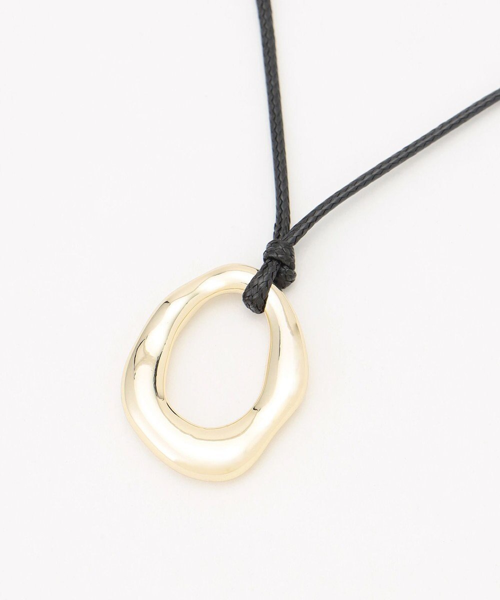 ANY メタルフープコードネックレス 