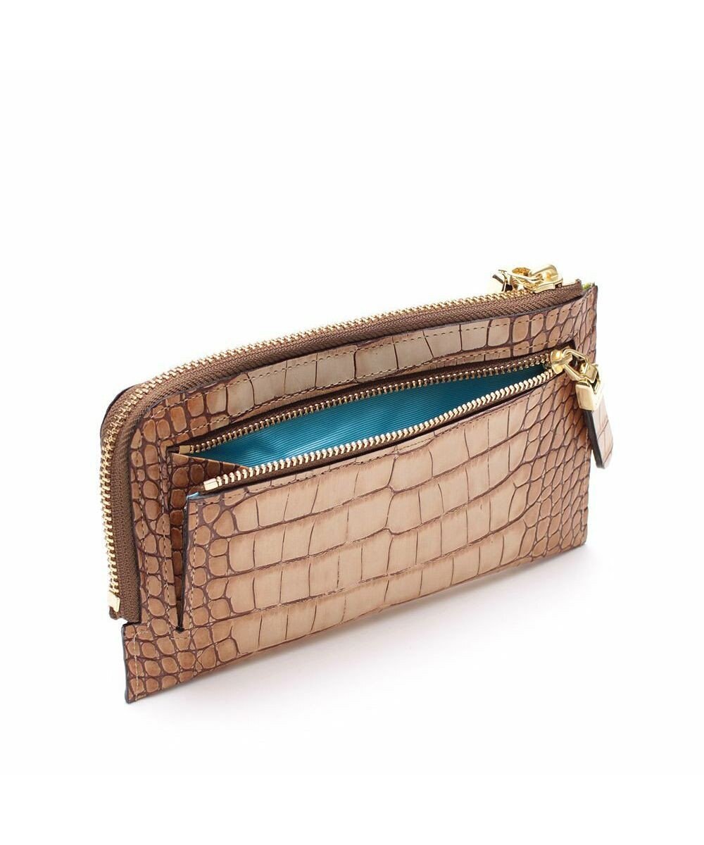 A.D.M.J. 【牛革】クロコ型押しオーガナイザーパース 