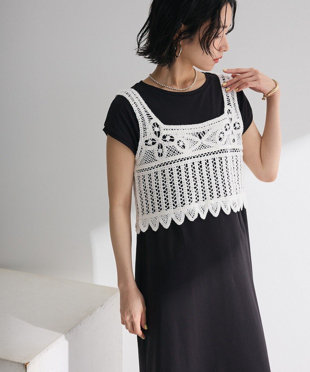 Green Parks SET2点クロシェベスト＋ワンピース 