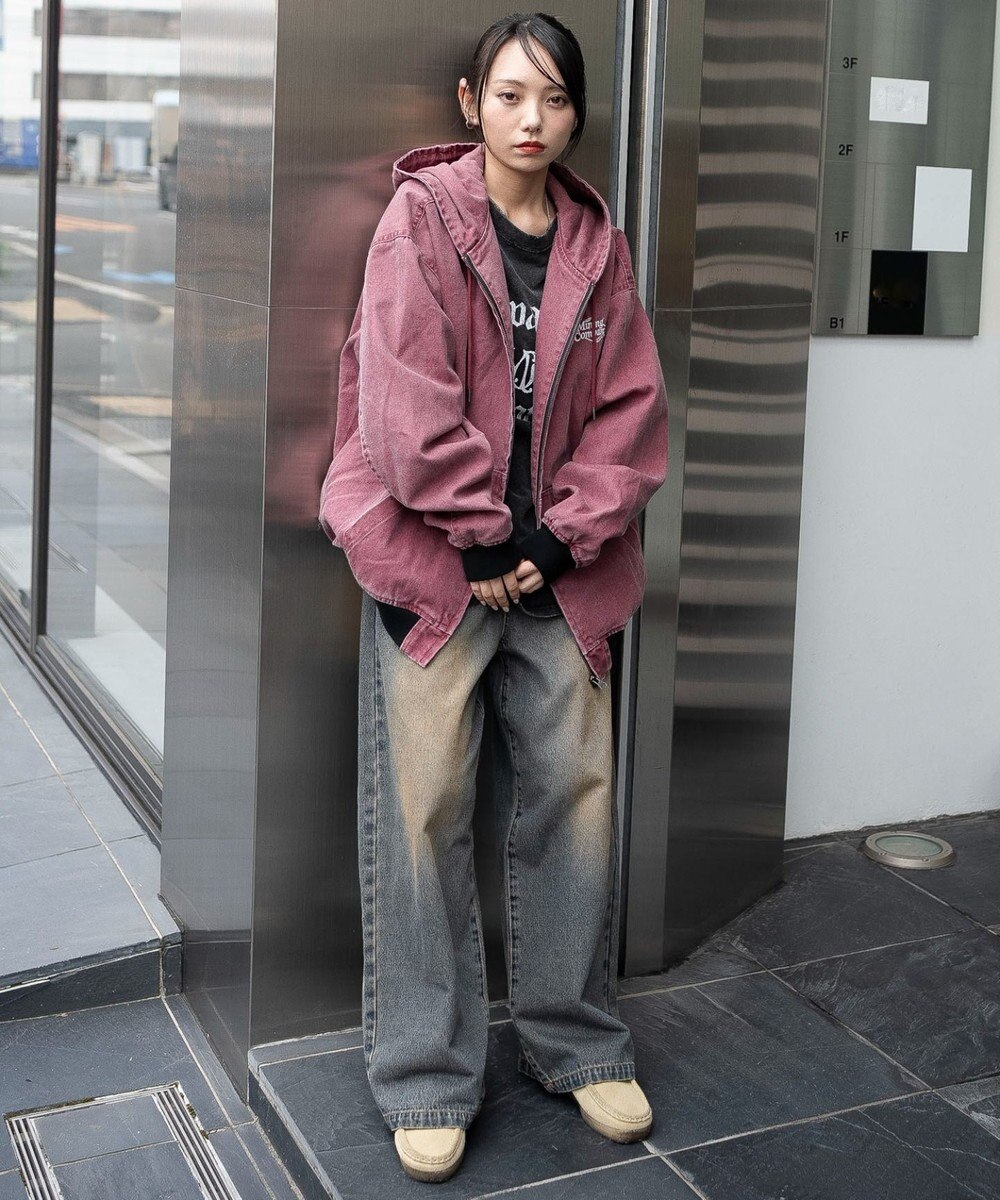 WEGO 【ユニセックス着用ITEM/MLサイズ展開】ワーカーズフードブルゾン 