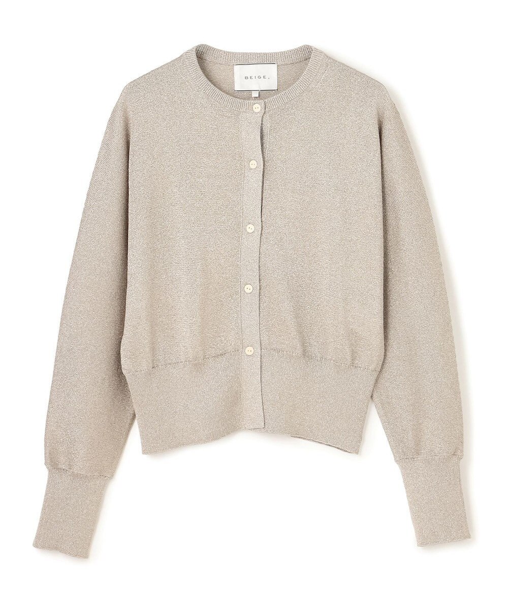 BEIGE， SMITHONITE / リュクスグリッター ドルマンカーディガン 