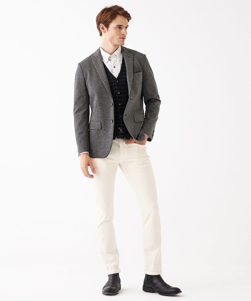 JOSEPH ABBOUD 【キングサイズ】JCヘリンボーンプリント　シャツ 