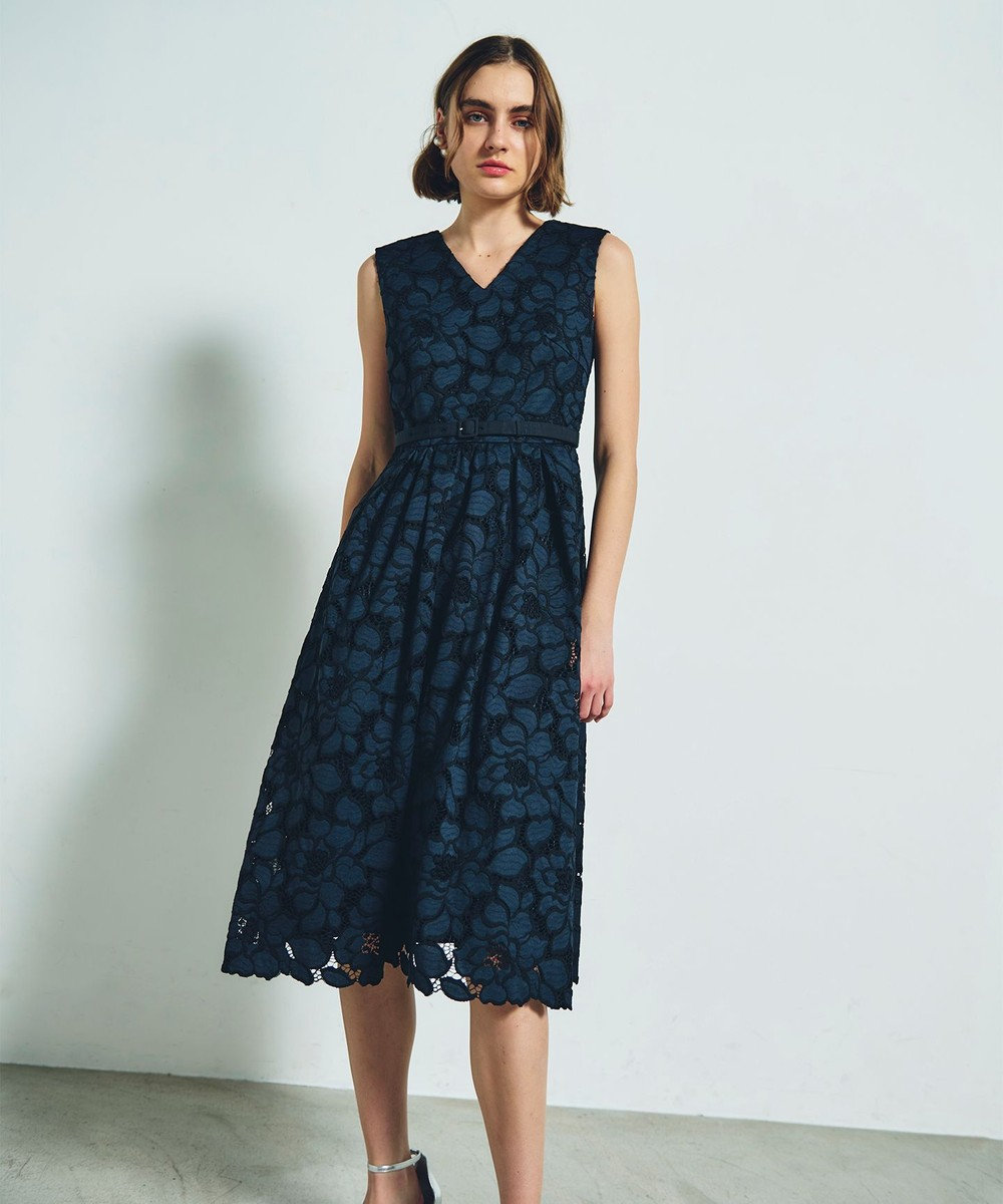 GRACE CONTINENTAL ローズレースドレス 