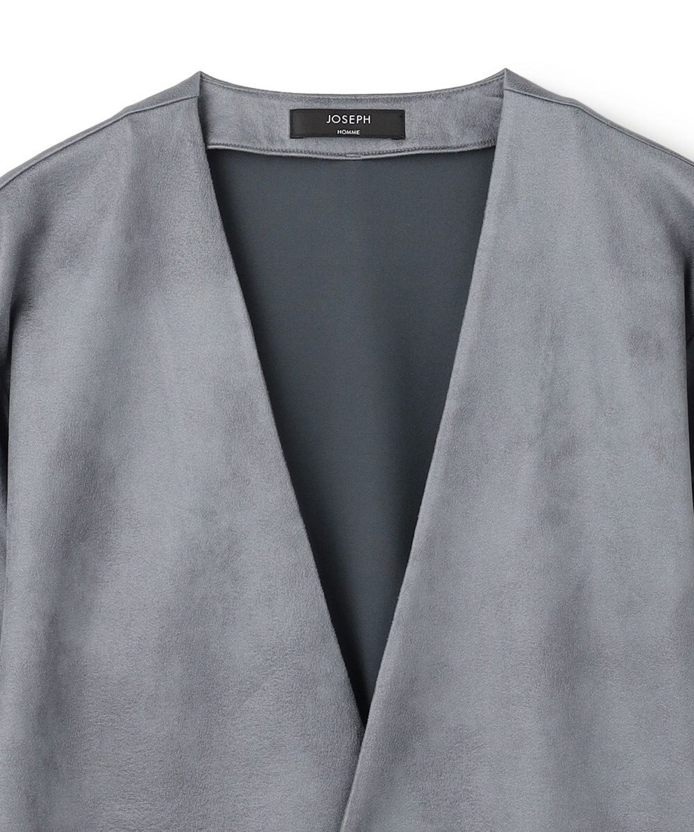 JOSEPH HOMME 新素材【ストレッチ/光沢感】レザーライクジャージー　カーディガン 