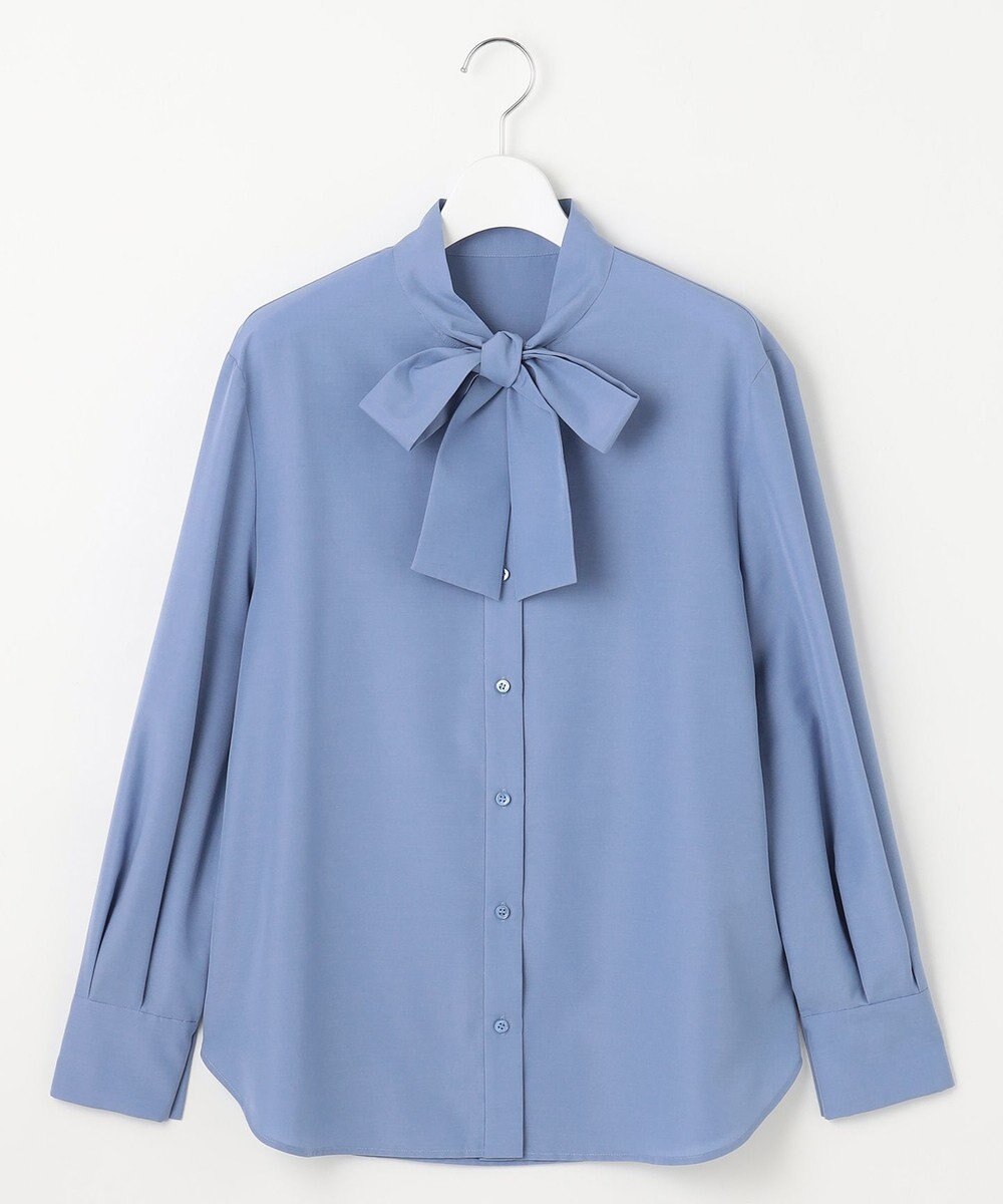自由区 【洗える】ナチュラルタッチボウタイ ブラウス 