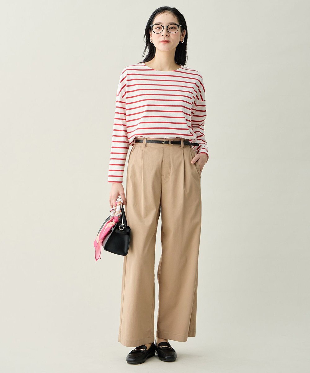 ANY L コクーンボーダープルオーバー 