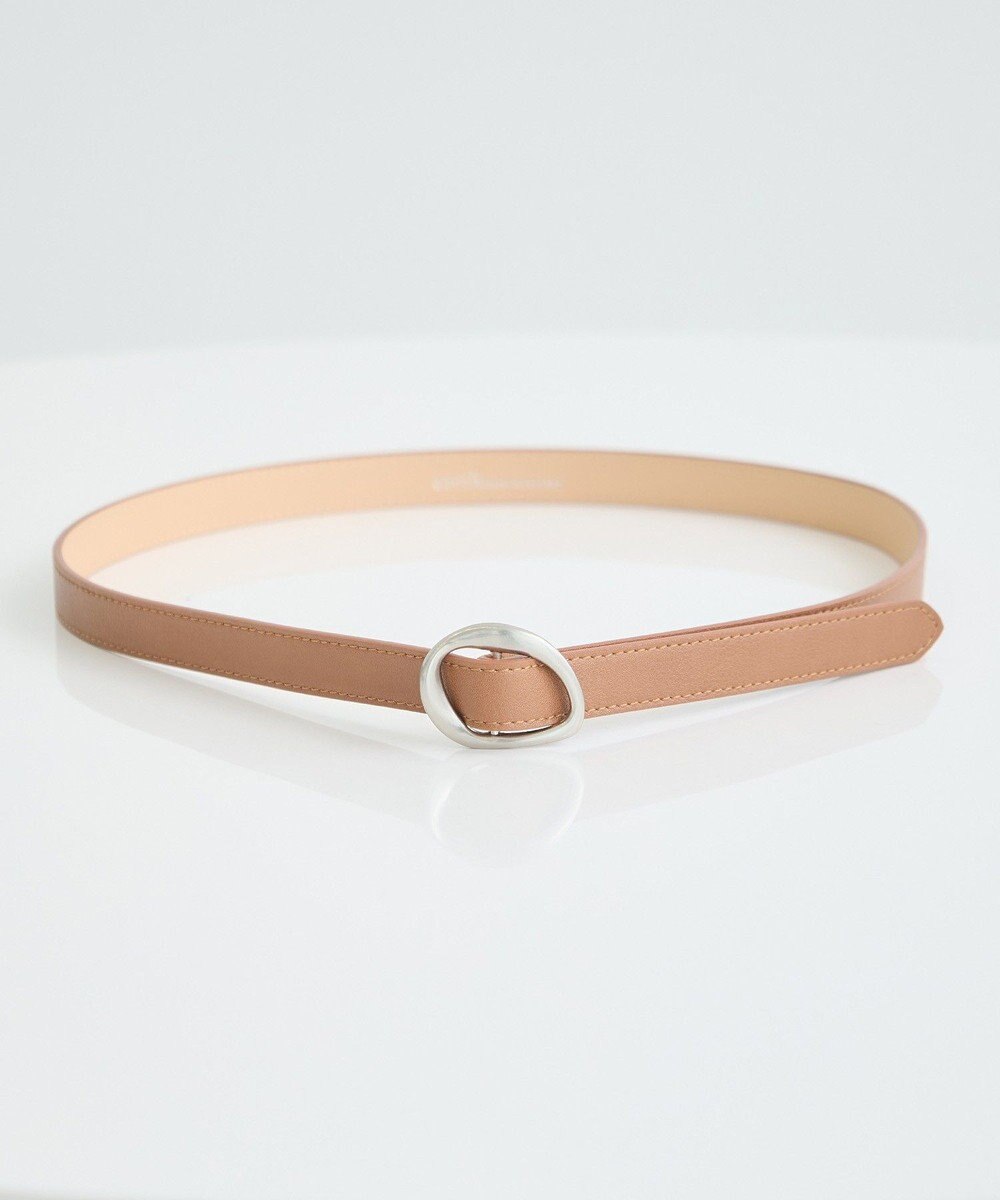 earth music&ecology ニュアンスバックルピンレスベルト 