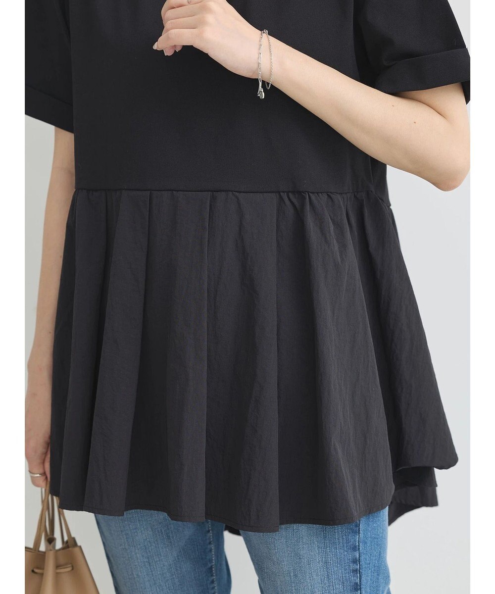 earth music&ecology 異素材チュニックカットソー 