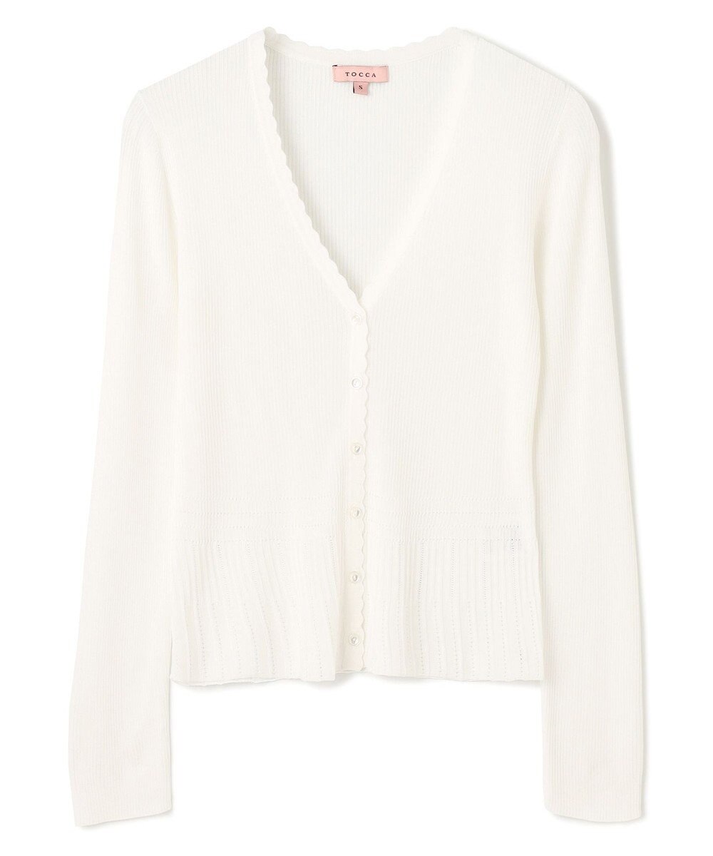 TOCCA EYELET AJISAI CARDIGAN カーディガン 