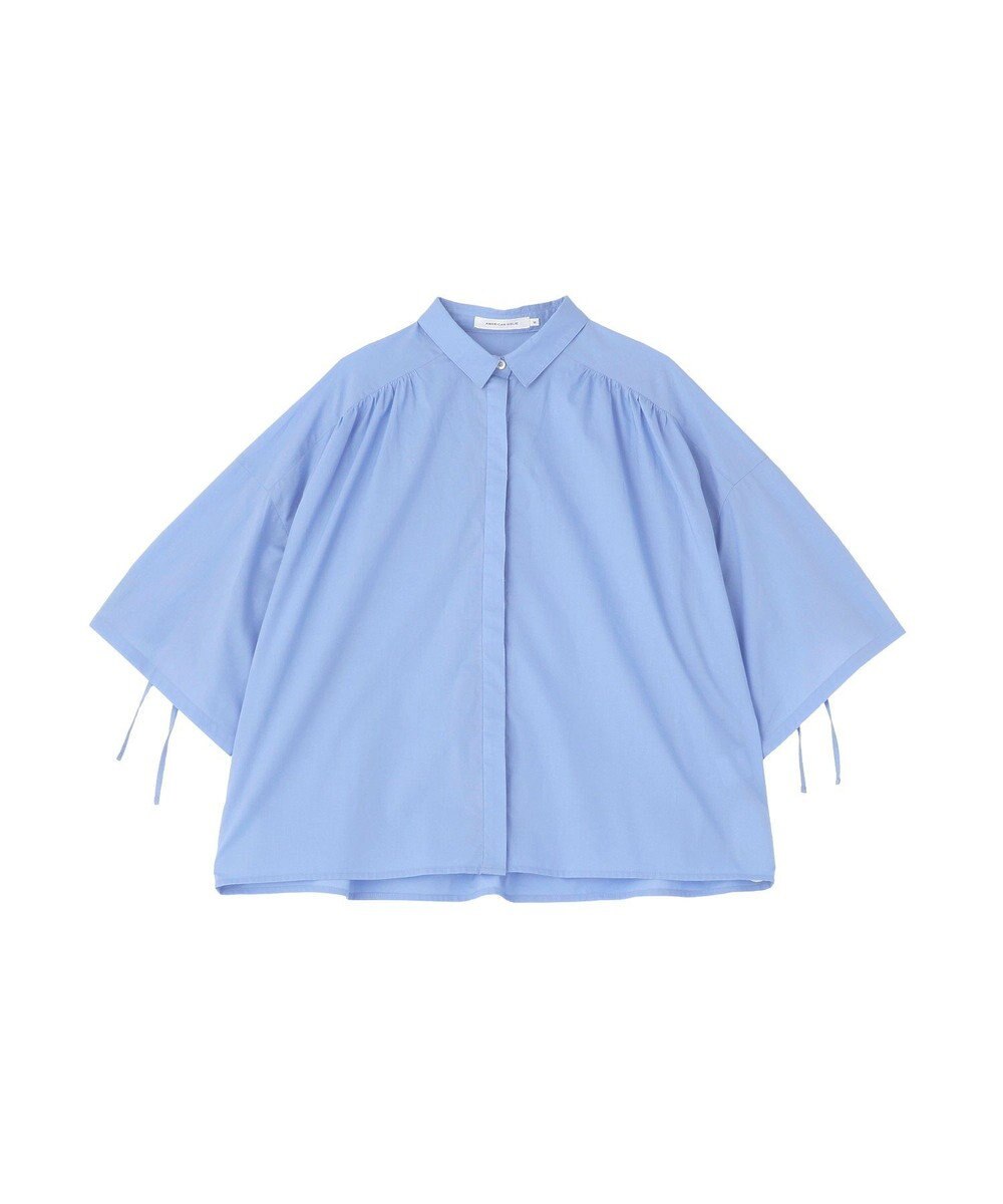 AMERICAN HOLIC 【先行予約】【WEB限定】ギャザーリボンスリーブ半袖シャツ 