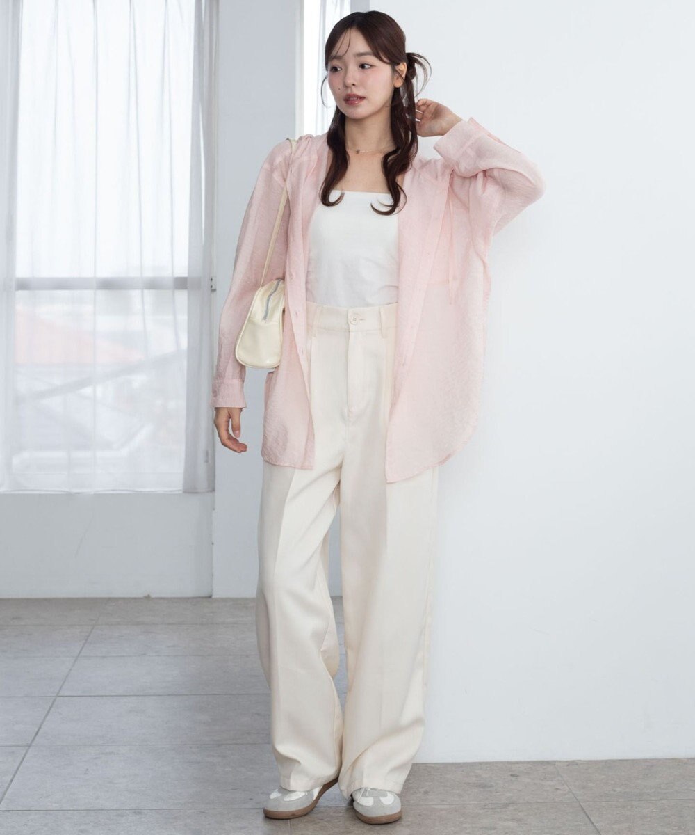 WEGO 【2026年春夏新作】シアーフードシャツ 