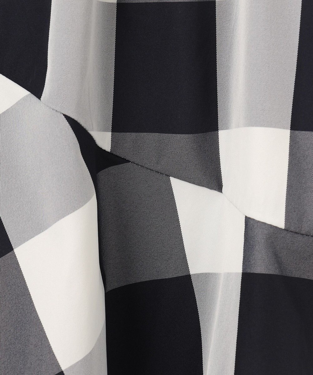 ANY L 【洗濯機可能/ウエストゴム】ビックチェックマーメイドスカート 