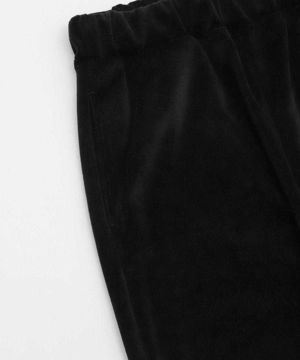 WEGO 【ウエストゴム】ベロアフレアパンツ 