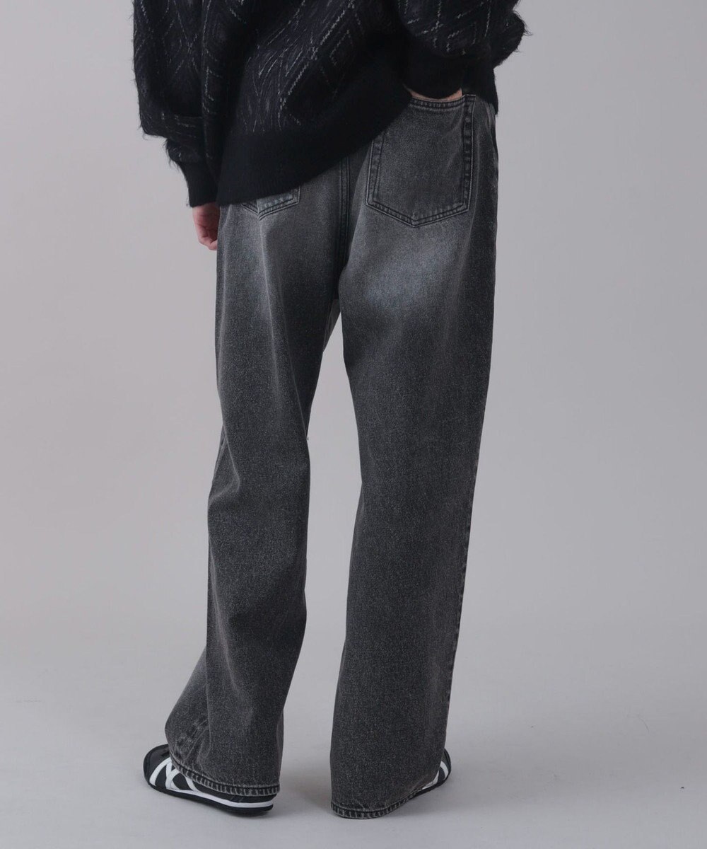 WEGO 【ユニセックス着用ITEM/SMLサイズ展開/ウエスト調整可】バギーデニムパンツ 