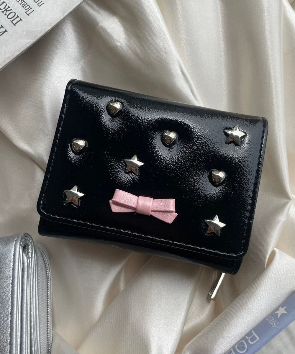 WEGO スタッズリボンウォレット 