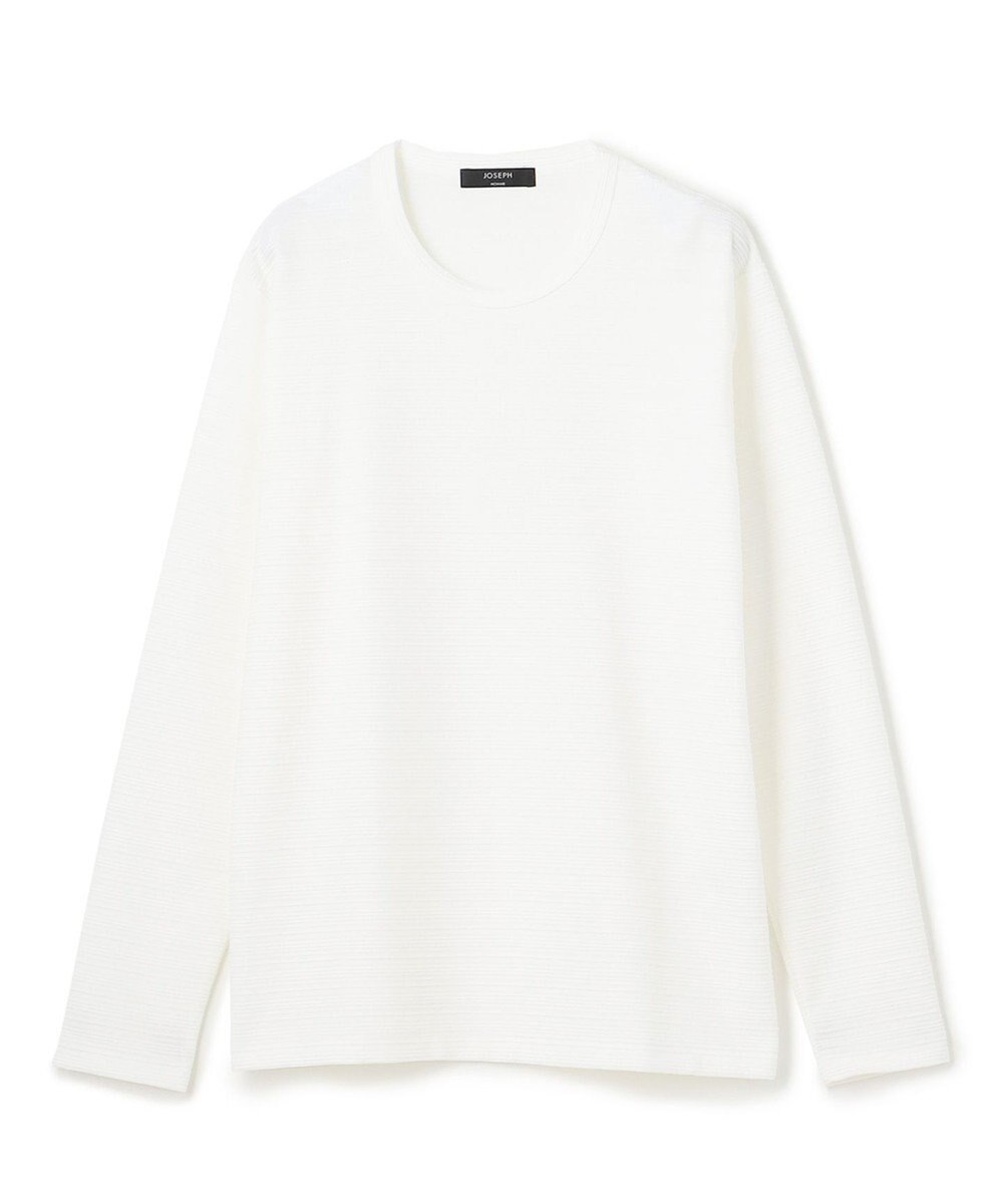 JOSEPH HOMME メランジリップル　クルーネックカットソー 