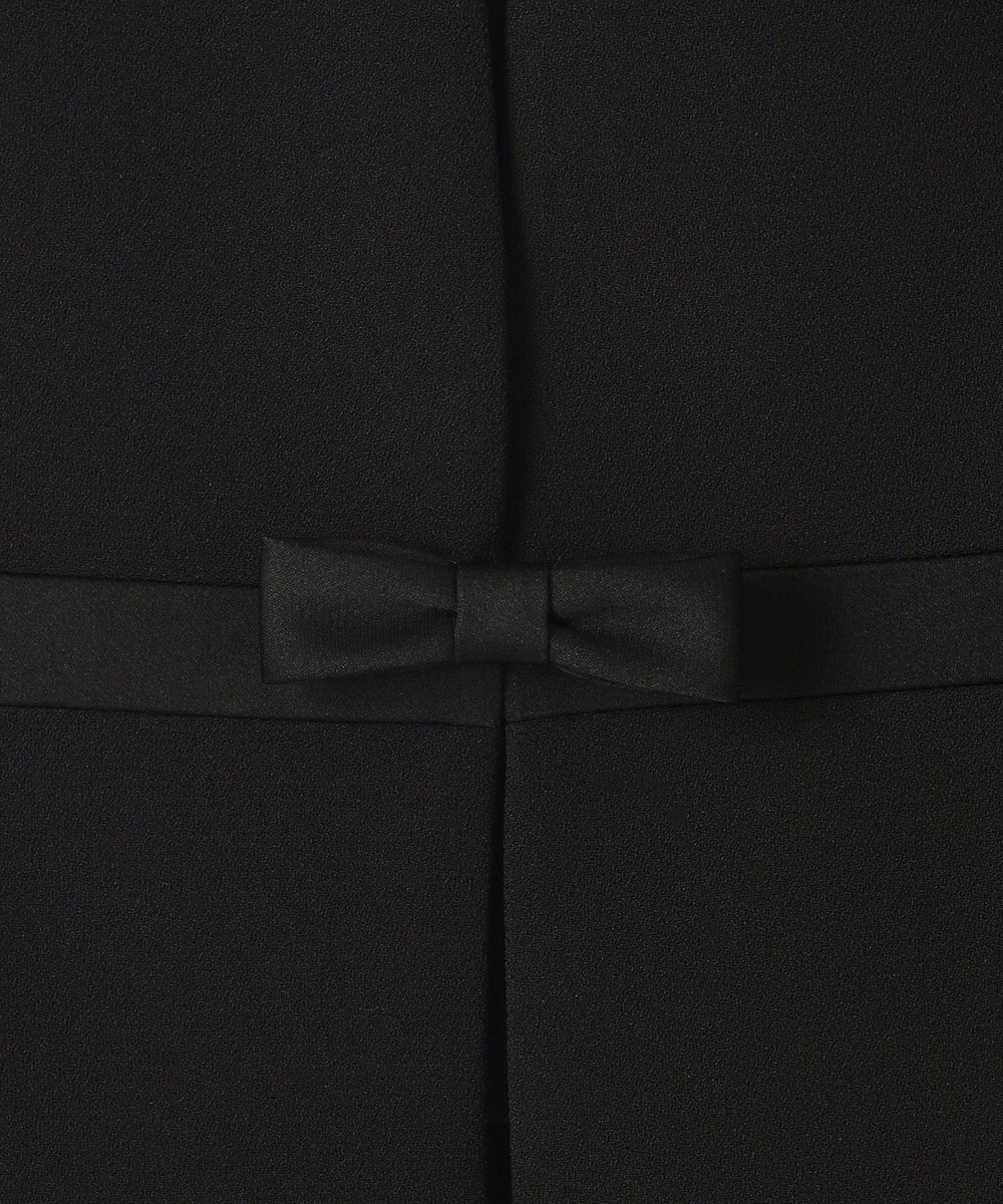 組曲 NOIR 【洗える】ウォッシャブルストレッチバックサテン ジャケット＋ワンピース 