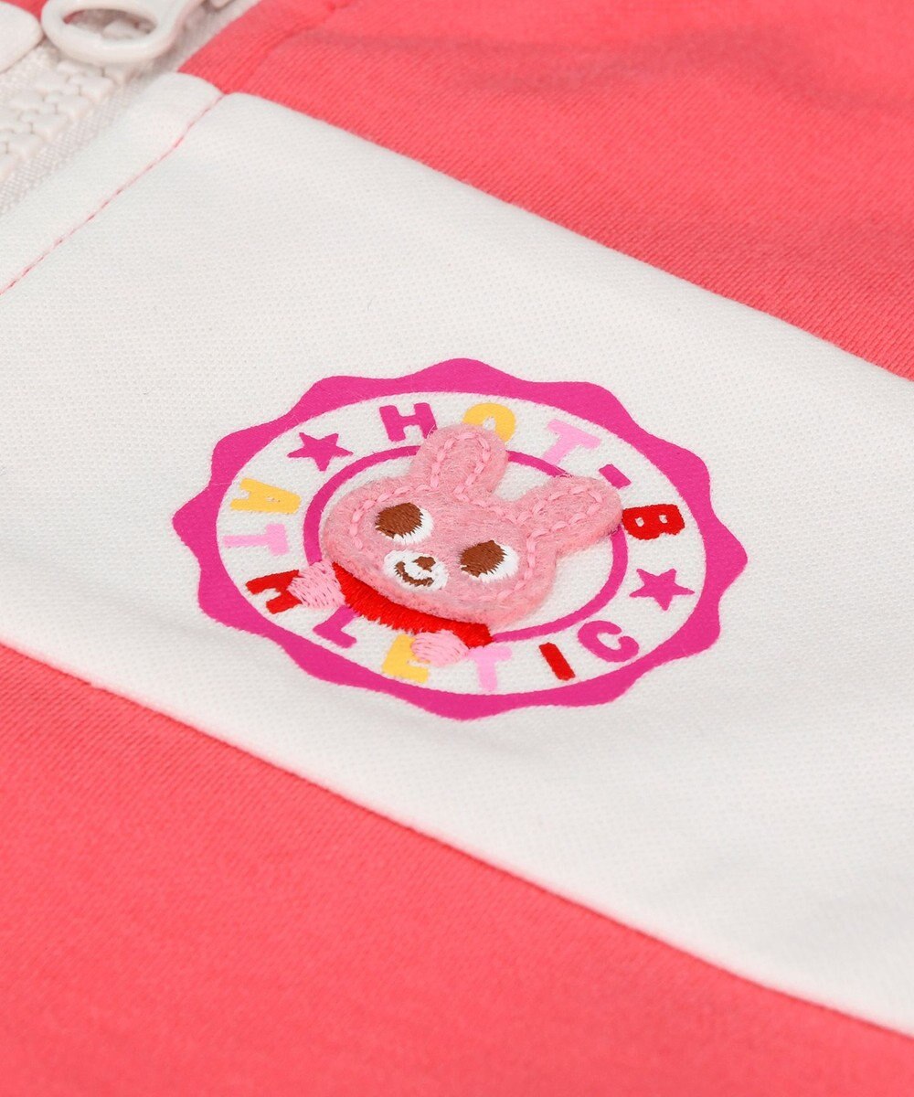 MIKI HOUSE HOT BISCUITS 【70-80cm】 〈ジャージ素材〉スポーティカバーオール 