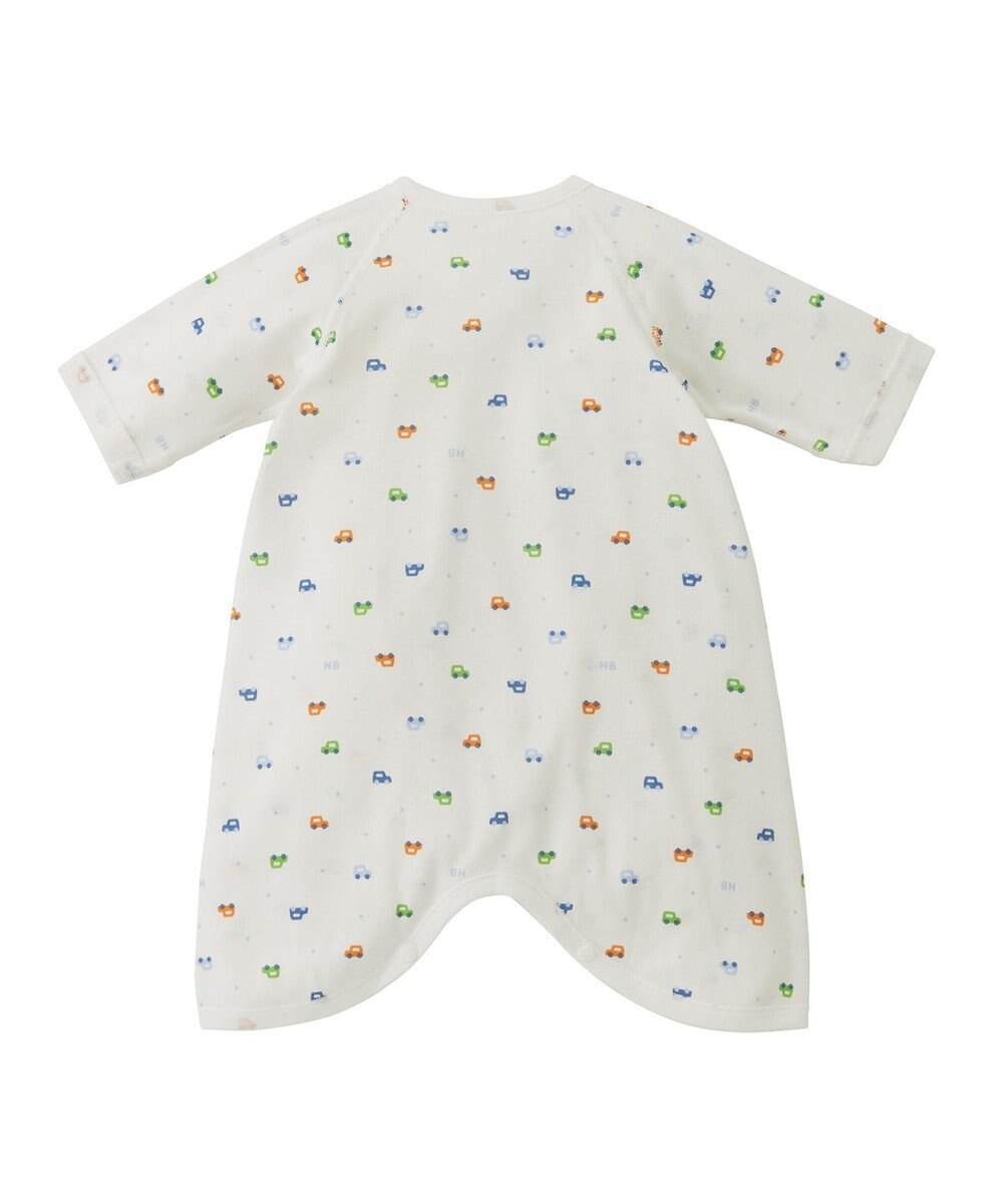 MIKI HOUSE HOT BISCUITS 【50-60cm】 フライス コンビ肌着 プリント柄 