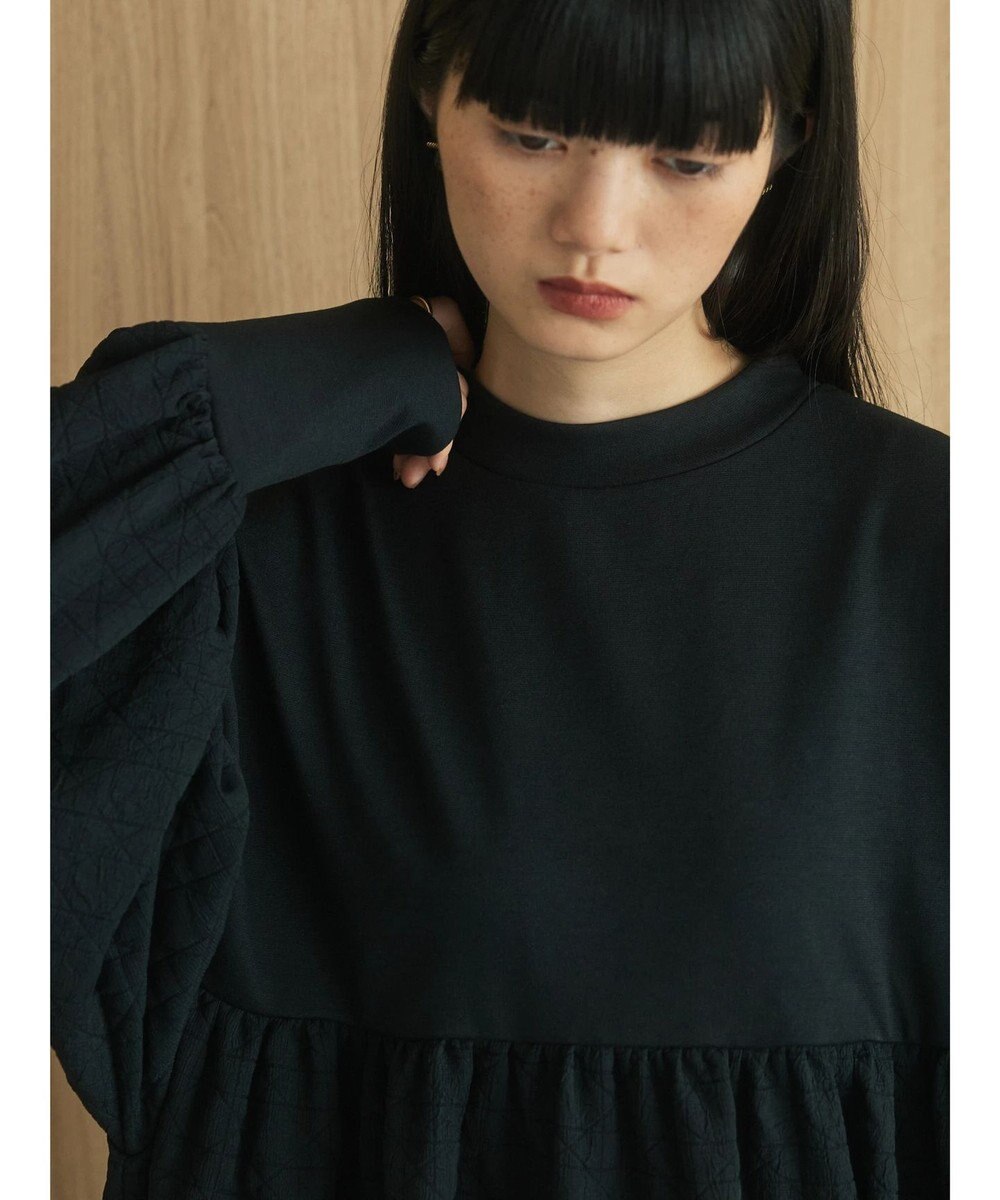 Green Parks armonia．異素材切替ワンピース 