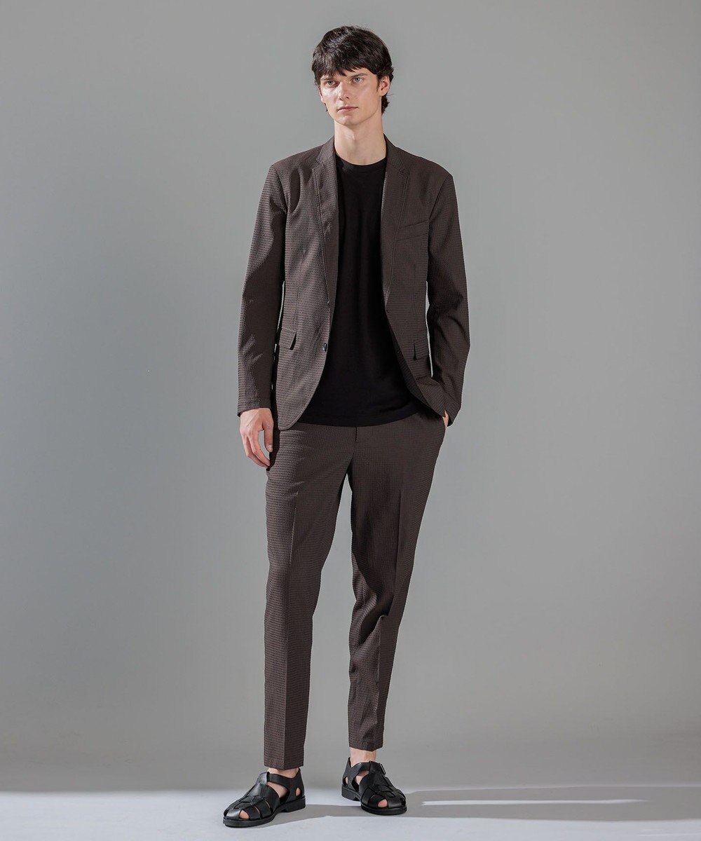 JOSEPH HOMME メランジリップル　クルーネックカットソー 