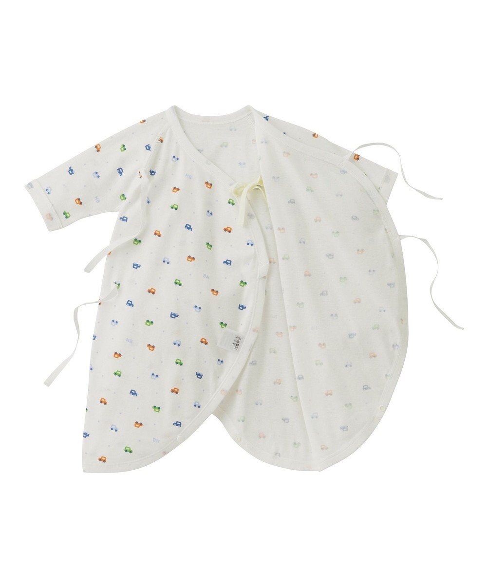 MIKI HOUSE HOT BISCUITS 【50-60cm】 フライス コンビ肌着 プリント柄 