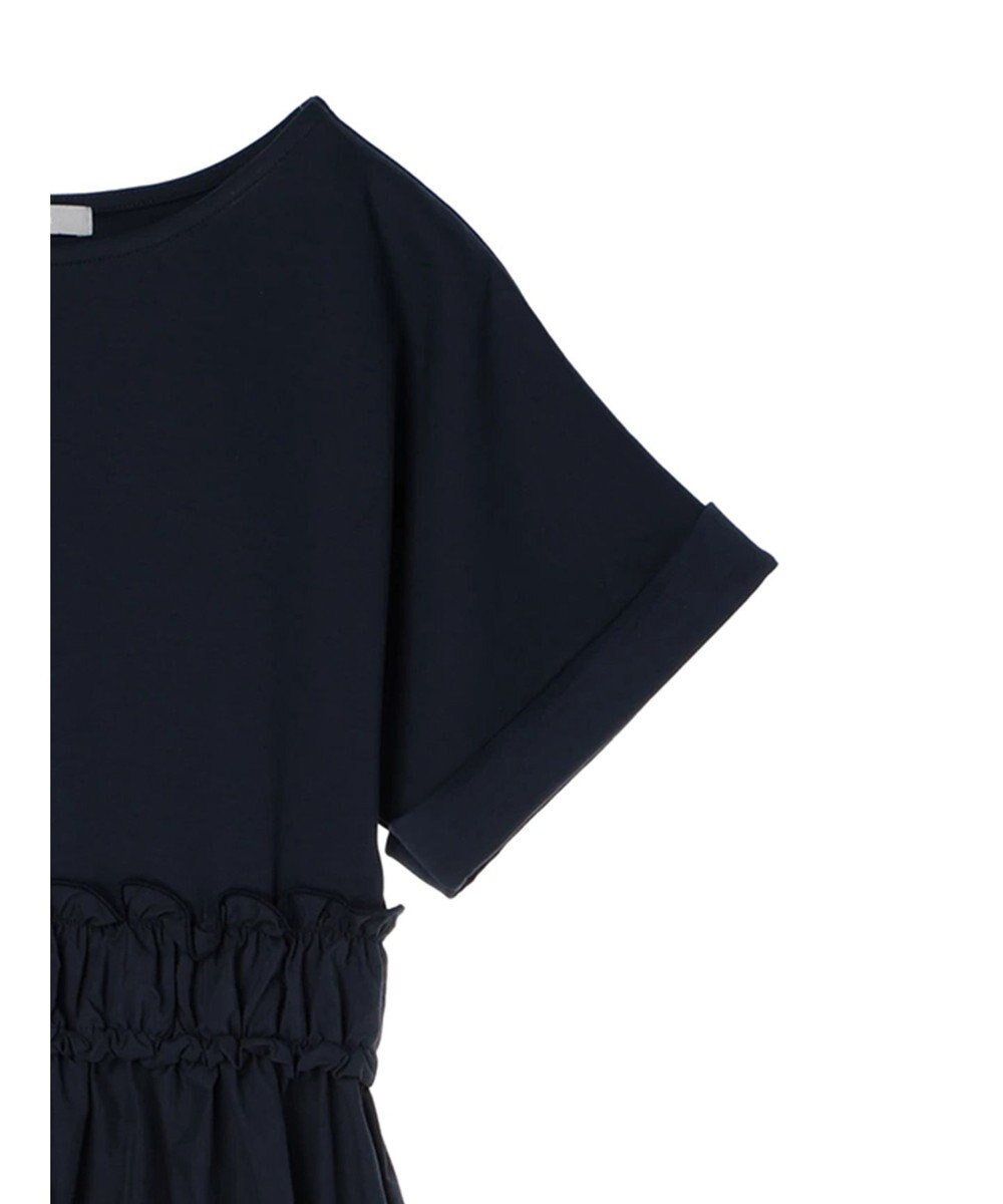 Green Parks armonia.異素材切替ドルマンワンピース 