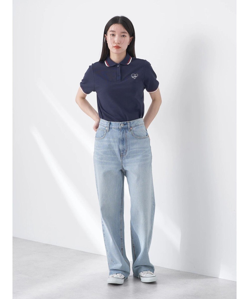 earth music&ecology ハートロゴ刺繍ポロ 