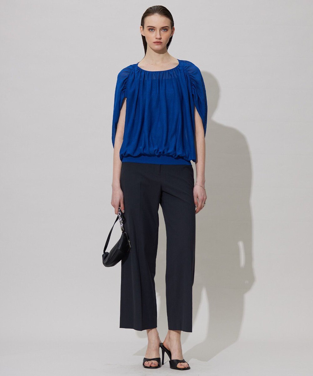 ICB L 【洗える】アセテートペーパーハイゲージ プルオーバーニット 