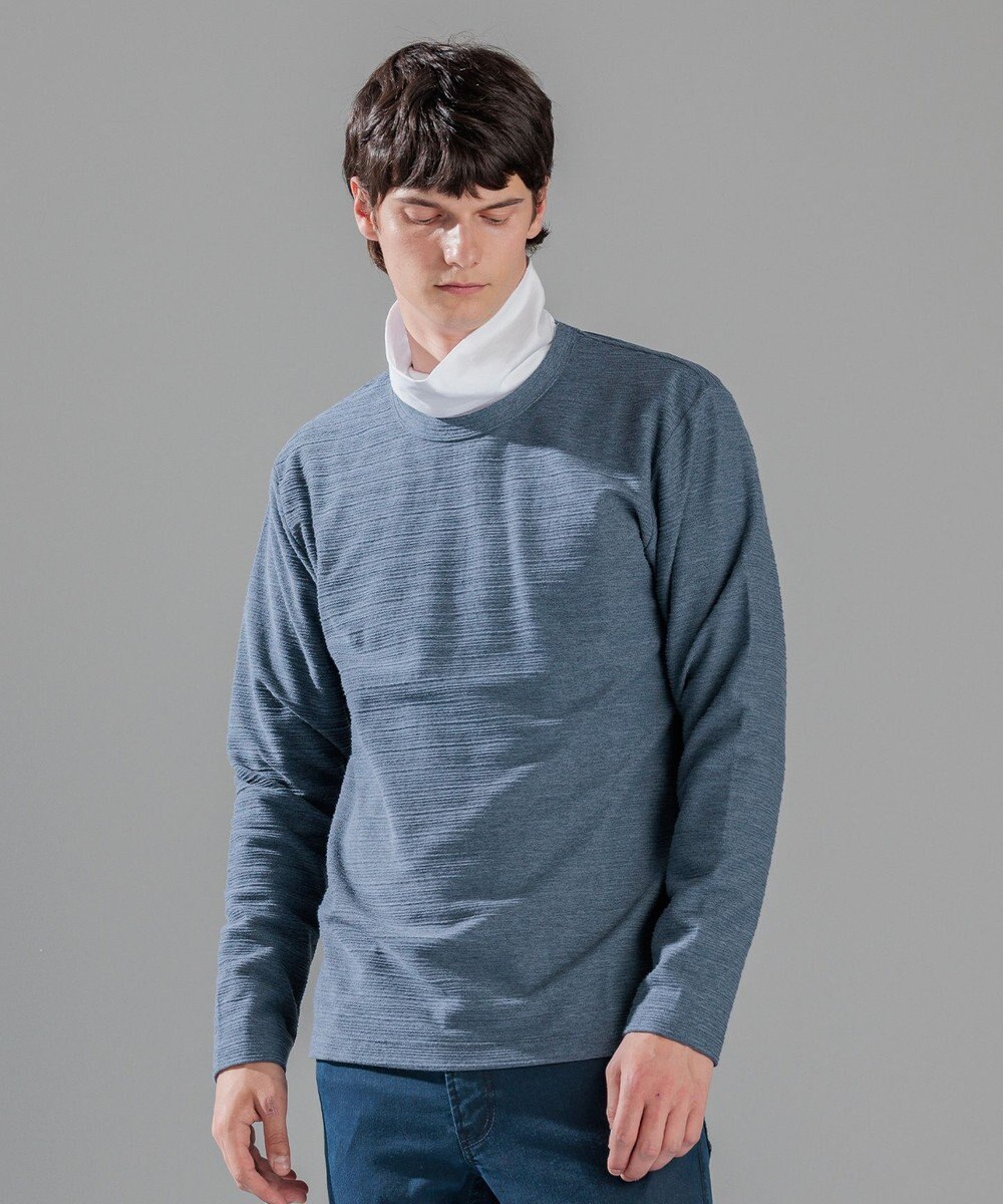 JOSEPH HOMME メランジリップル　クルーネックカットソー 