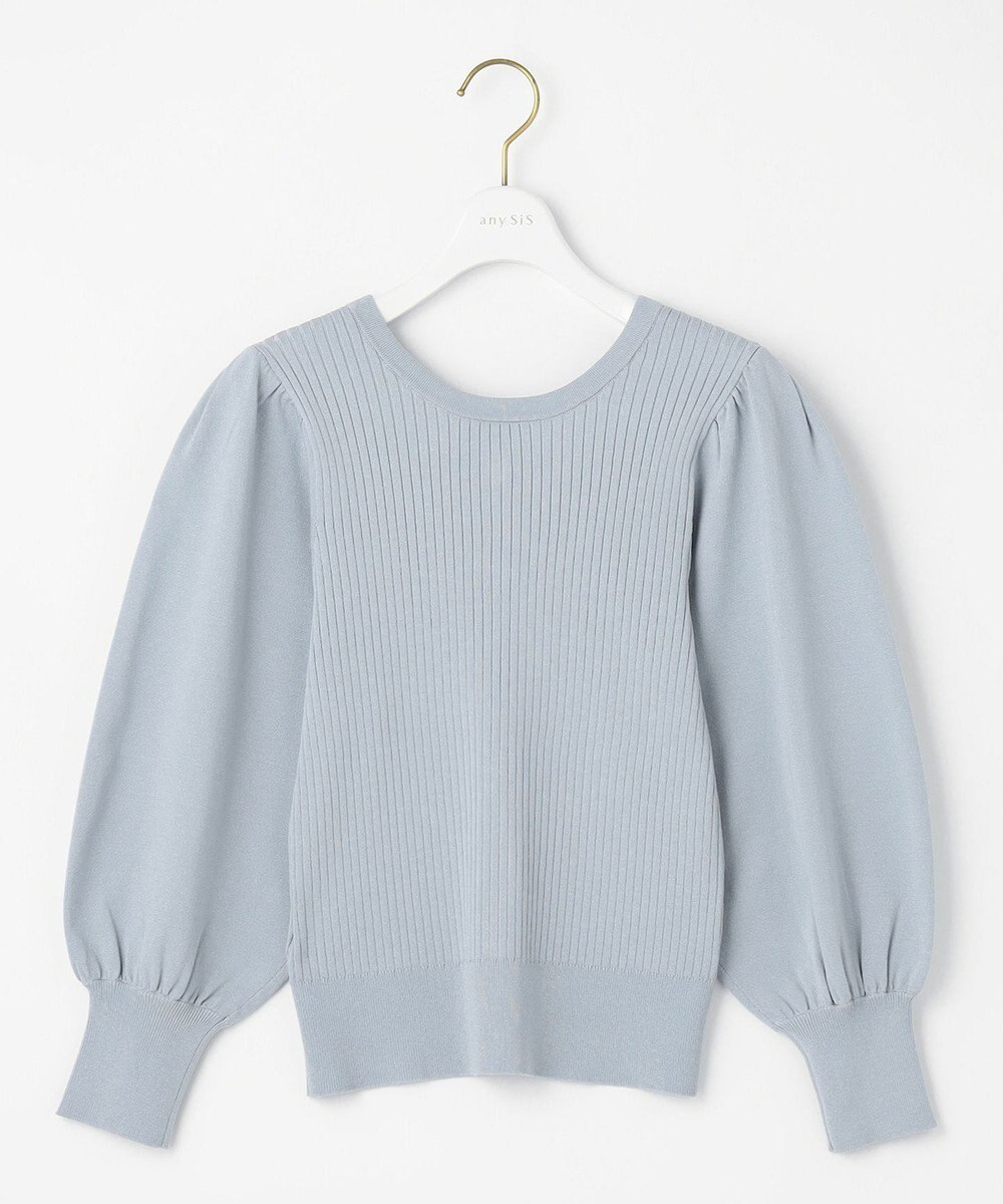 ANY SIS 【洗える】フラワーカラー2WAY ニット 