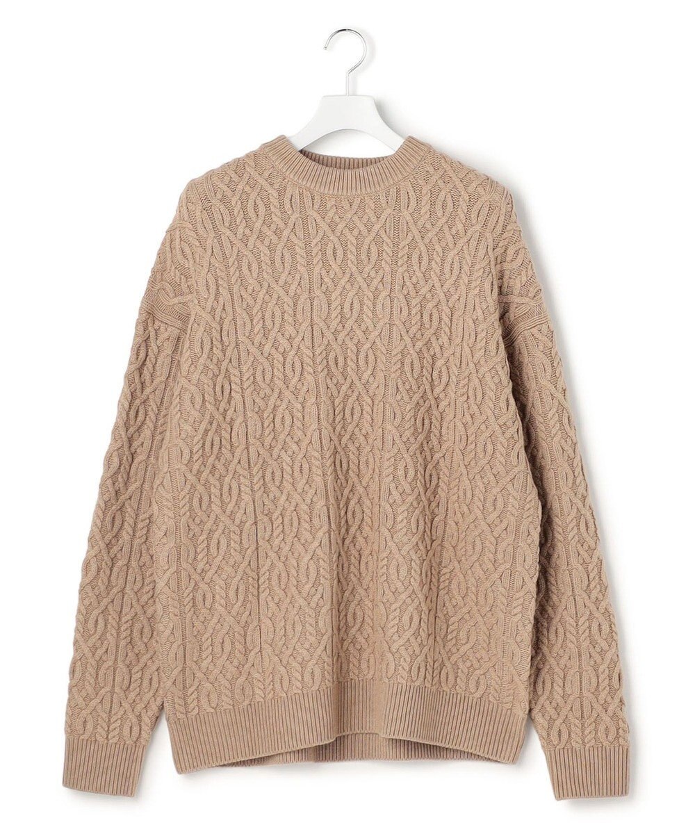 J.PRESS YORK STREET 【UNISEX】アランケーブル クルーネック ニット 