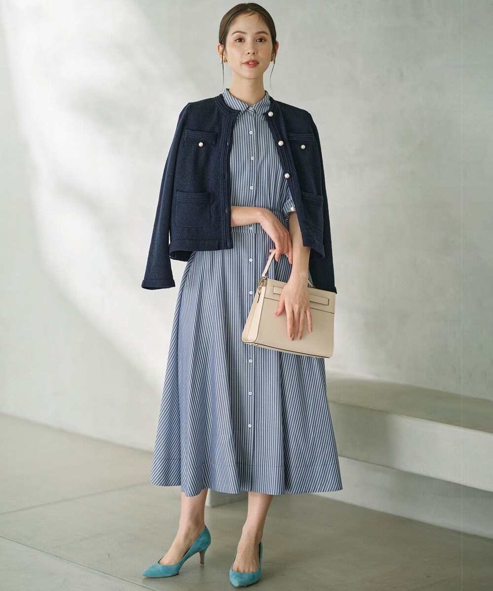 組曲 S 【WEB限定カラーあり】ボリュームスリーブシャツワンピース 