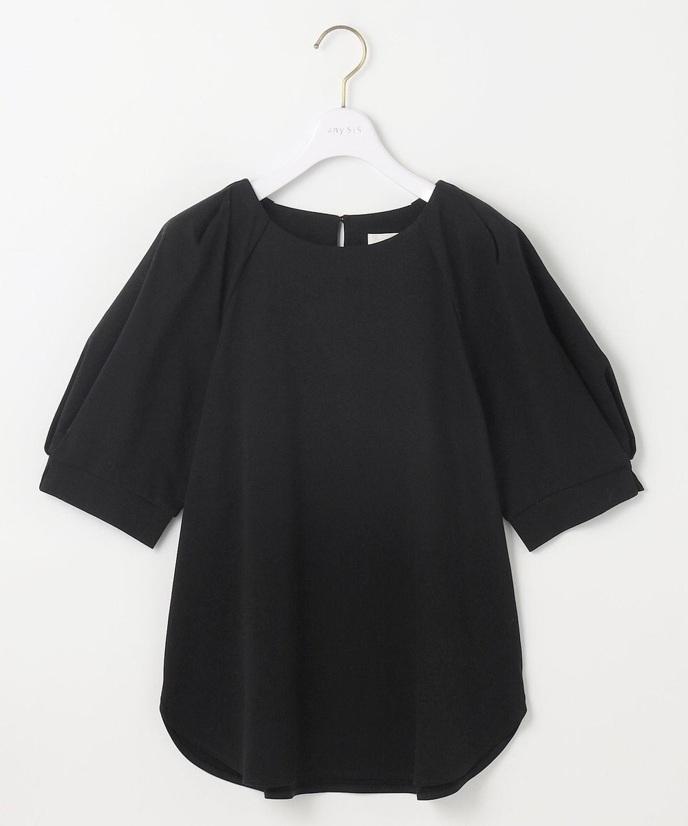 ANY SIS 【接触冷感・UVケア】着映えタックスリーブ カットソー 