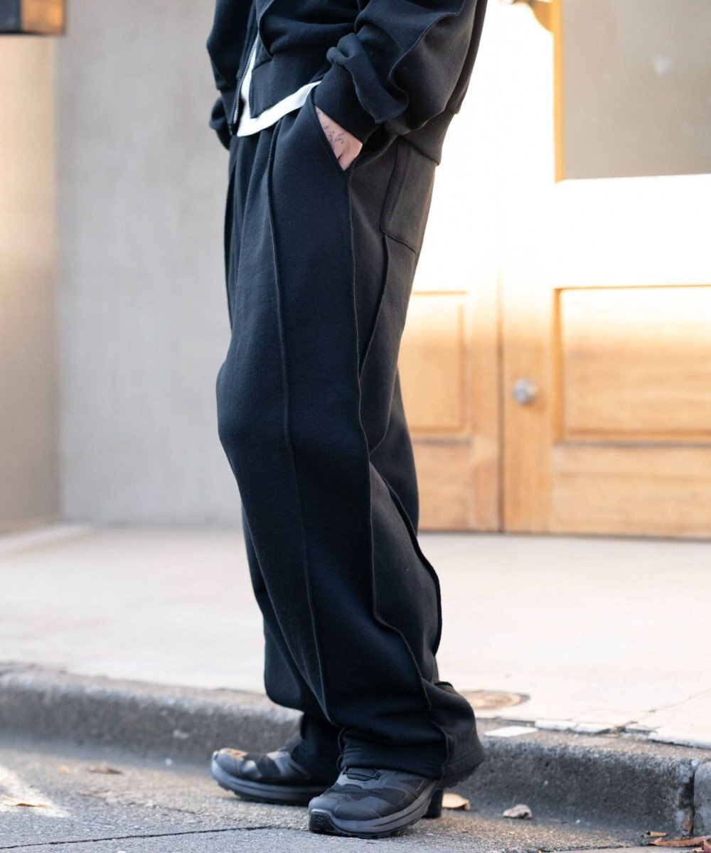 WEGO 【ユニセックス着用ITEM/ウエストゴム】スウィッチングスウェットパンツ 