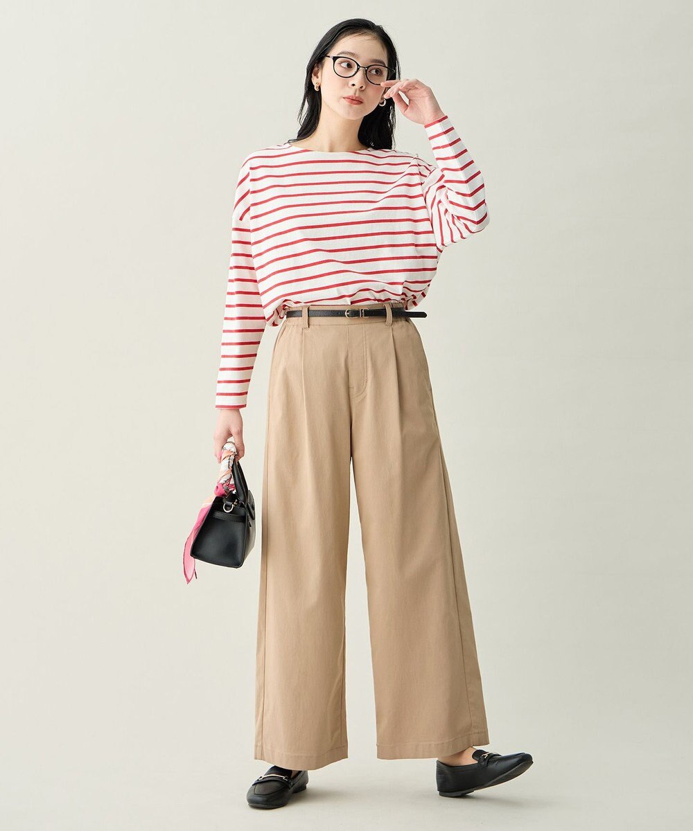 ANY L コクーンボーダープルオーバー 