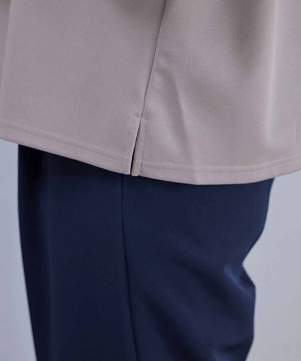 Tiaclasse 【洗える】リボン袖ポンチトップス 