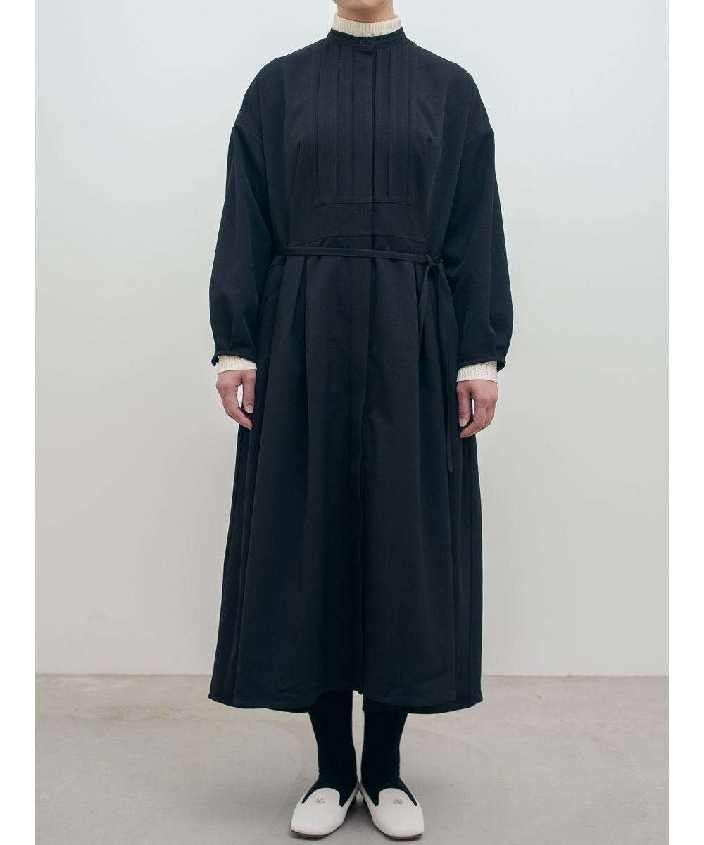 muuc 〈エクストラファインメリノウール〉〈洗えるニット〉レース編みハイネックプルオーバー 