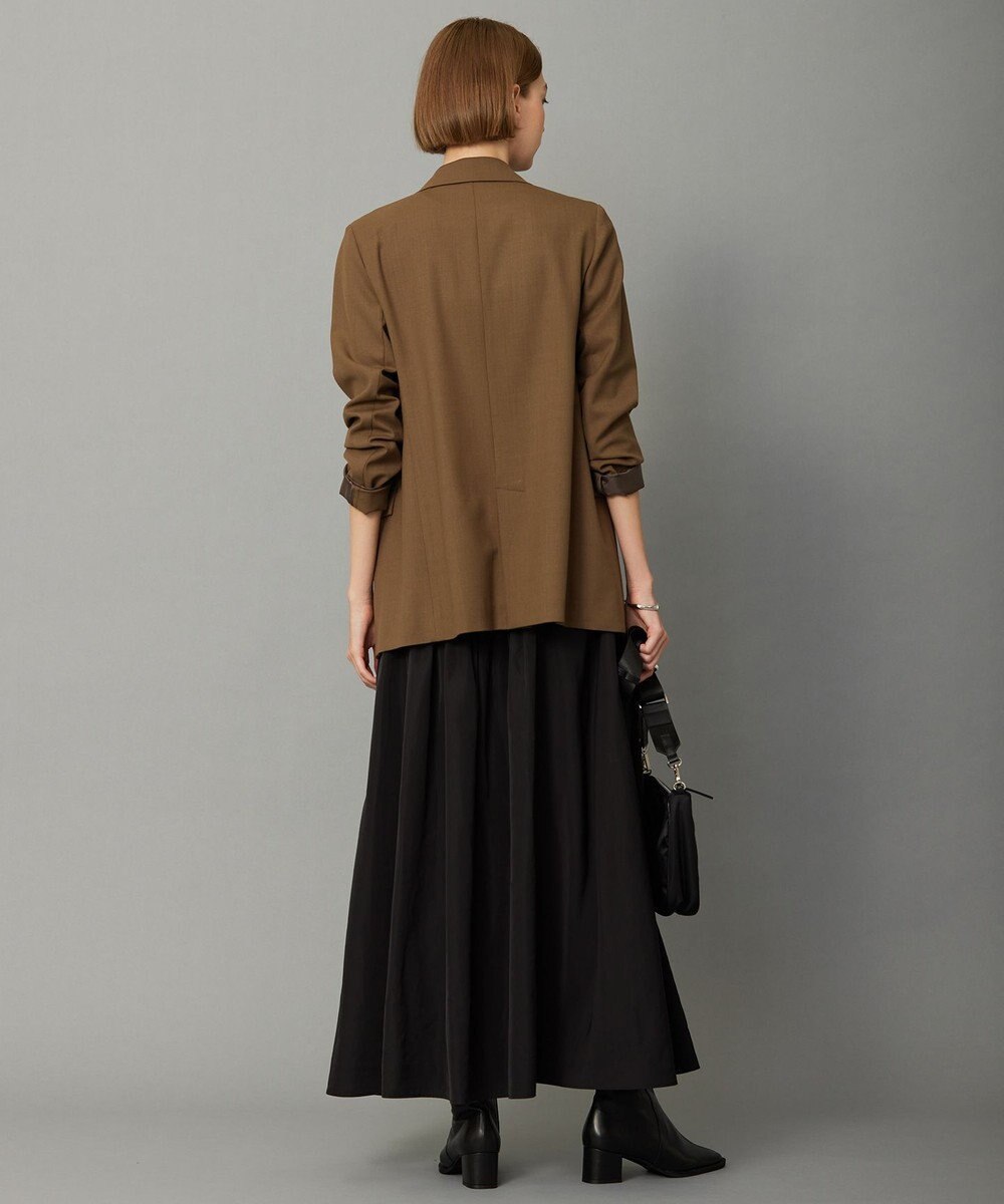 ICB L 【洗える】ウール2WAYストレッチ ダブルブレストジャケット 