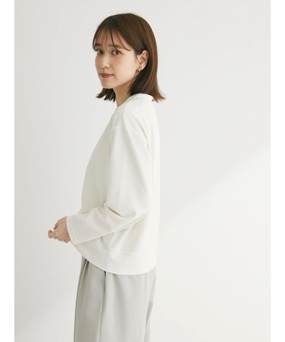 Green Parks カットジョーゼットドットボタンカーディガン 