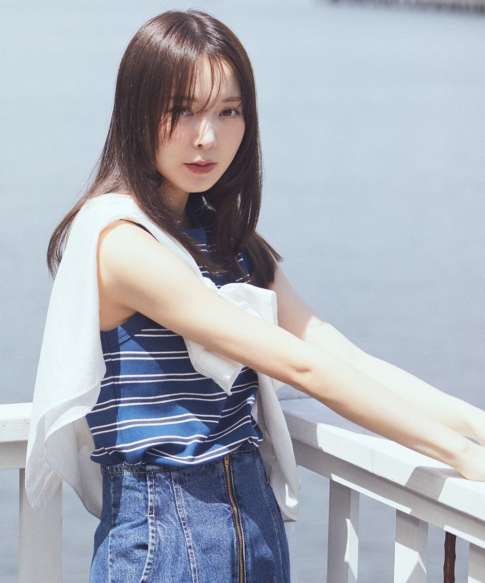 earth music&ecology 【WEB限定】リブタンクトップ 