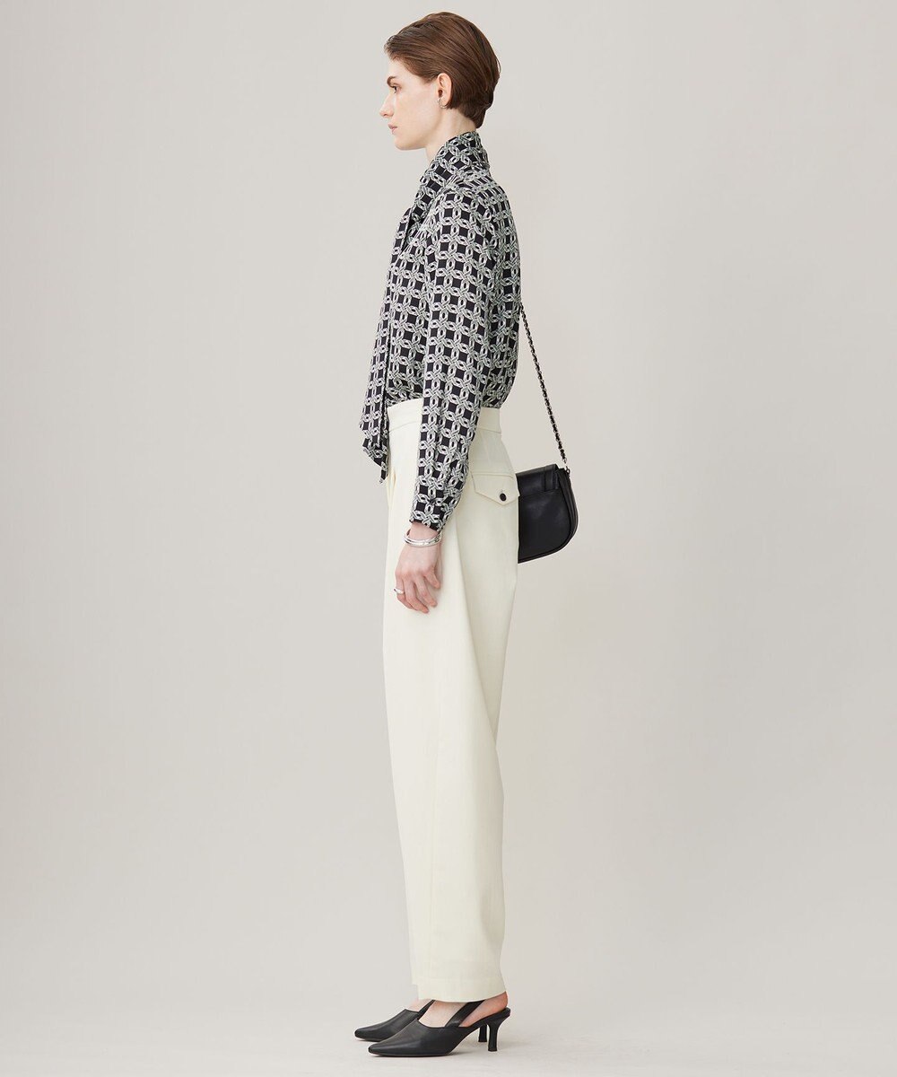 ICB 【洗える】T/Wベネシャンストレッチ カーブパンツ 