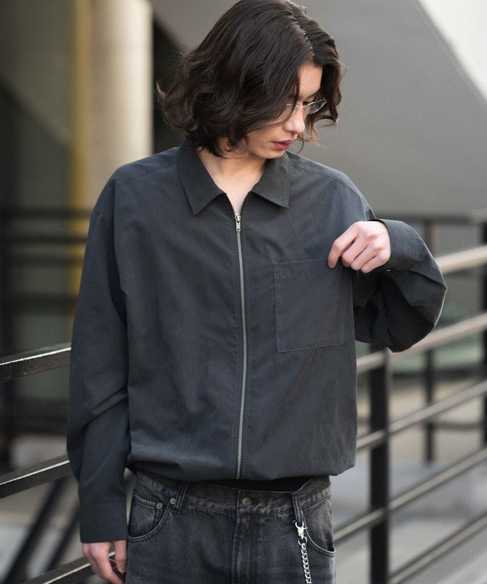 WEGO 【ユニセックス着用ITEM】フェイクスウェードシャツジャケット 