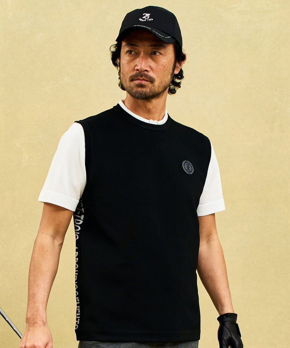 23区GOLF 【MEN】超軽量＆高通気の快適ラッセルコンビベスト 