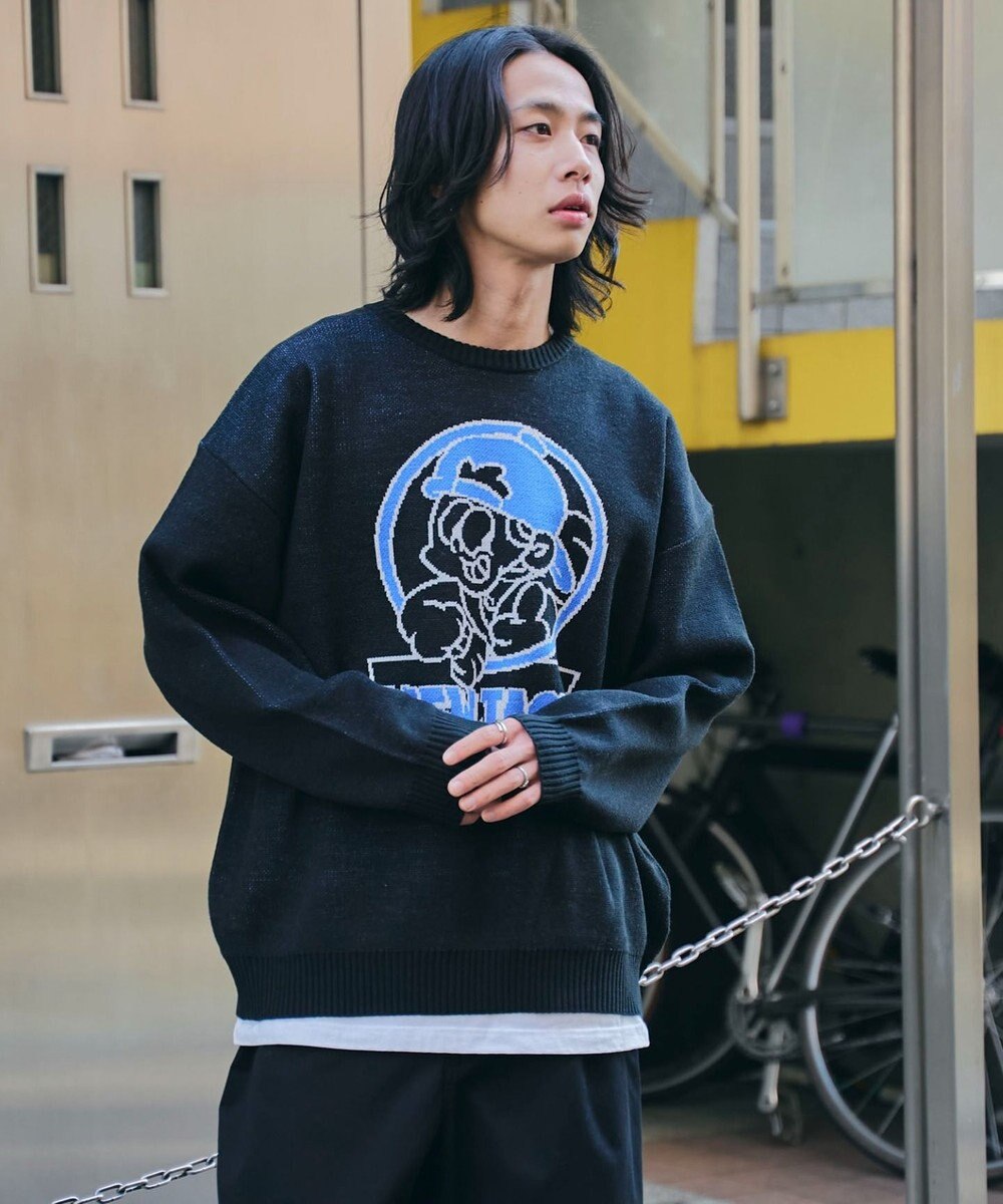 WEGO 【ユニセックス着用ITEM/MLサイズ展開】別注NEW　JACKジャガードニットプルオーバー 