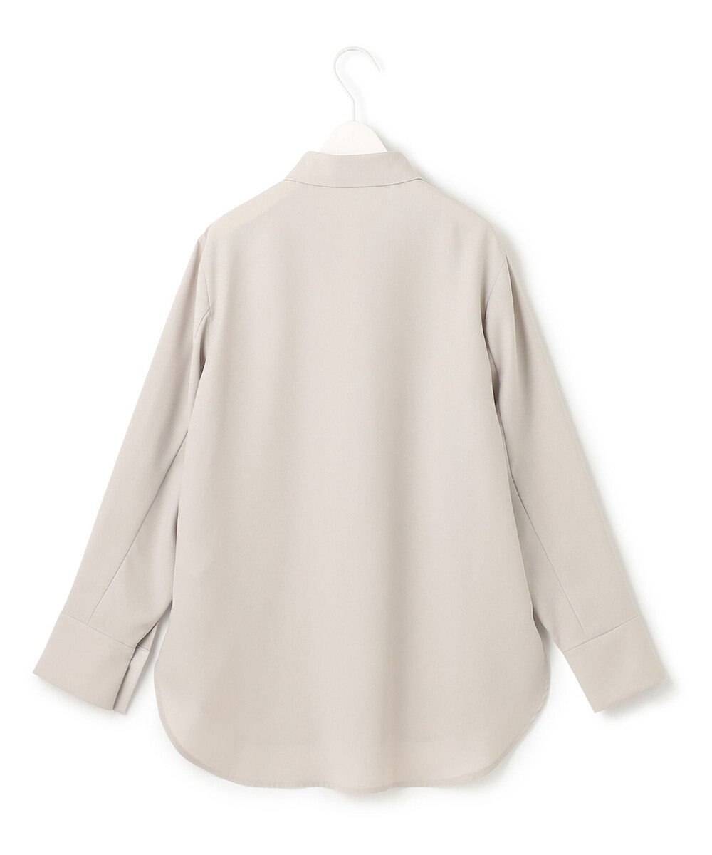 ICB L 【接触冷感・UVケア・速乾・洗える】FluidBackSatin スリットスリーブシャツ 