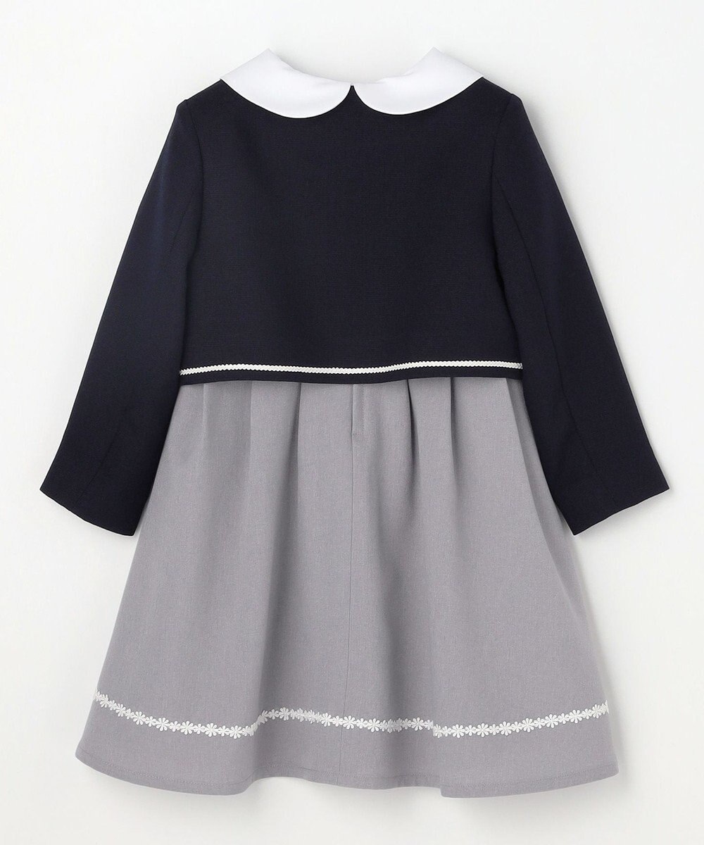 ANY KIDS 【2点セット】ノーカラー ボレロジャケット+襟付き ワンピース 